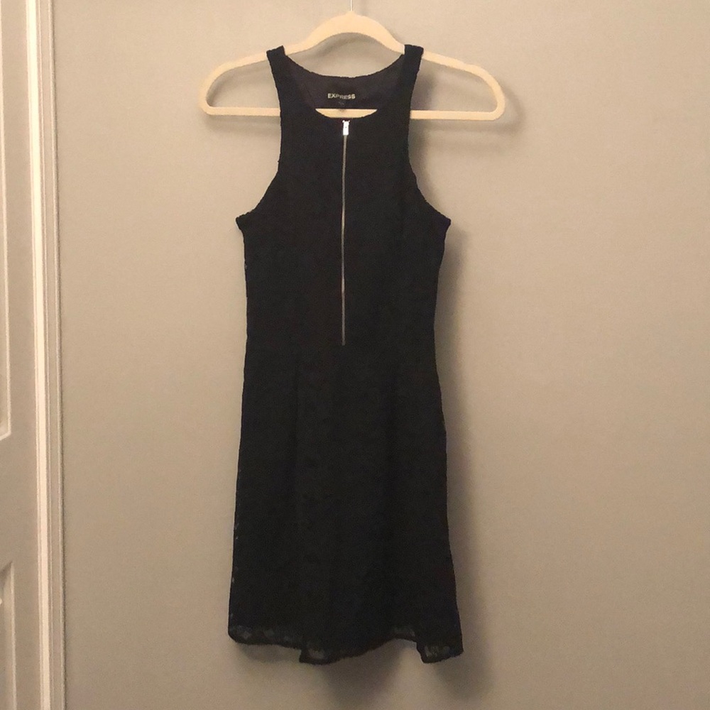 Black lace dress